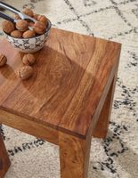 FineBuy Beistelltisch Massivholz 35x35cm Wohnzimmertisch Landhausstil Couchtisch – Ansicht 4