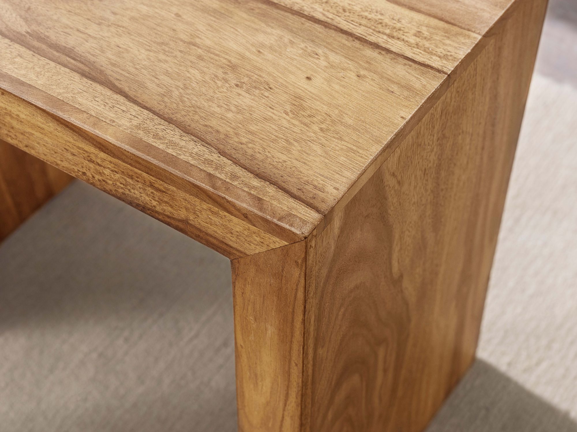 FineBuy 3er Set Satztisch Massivholz Wohnzimmertisch Landhausstil Beistelltisch – Ansicht 5