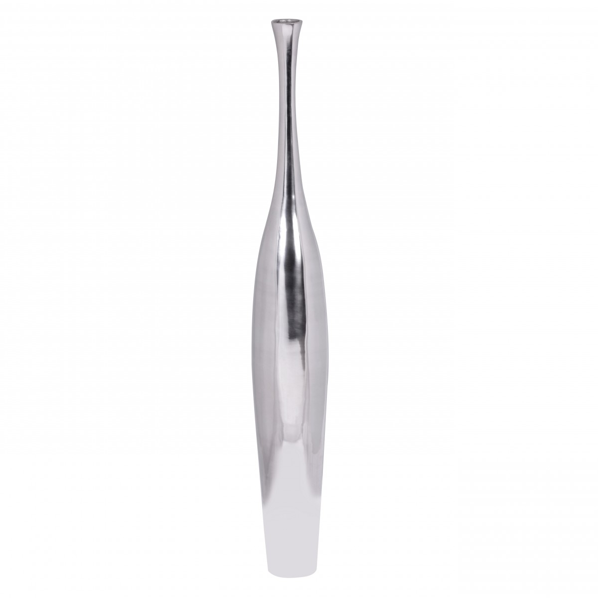 Finebuy Deko-Vase Aluminium Blumenvase Alu-Dekoration Wohndeko Farbe silber – Ansicht 2