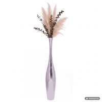 Finebuy Deko-Vase Aluminium Blumenvase Alu-Dekoration Wohndeko Farbe silber – Ansicht 6