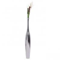 Finebuy Deko-Vase Aluminium Blumenvase Alu-Dekoration Wohndeko Farbe silber – Ansicht 1