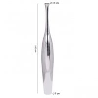 Finebuy Deko-Vase Aluminium Blumenvase Alu-Dekoration Wohndeko Farbe silber – Ansicht 3