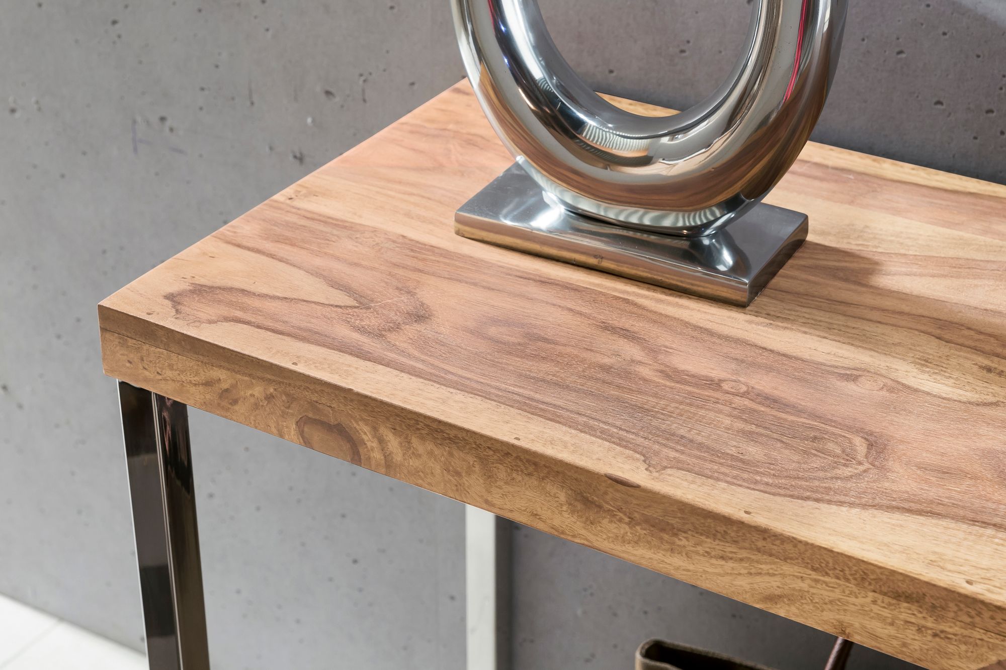 Konsolentisch Holz Massiv 120 x 45 Wandtisch Konsole Computertisch Schreibtisch – Ansicht 4