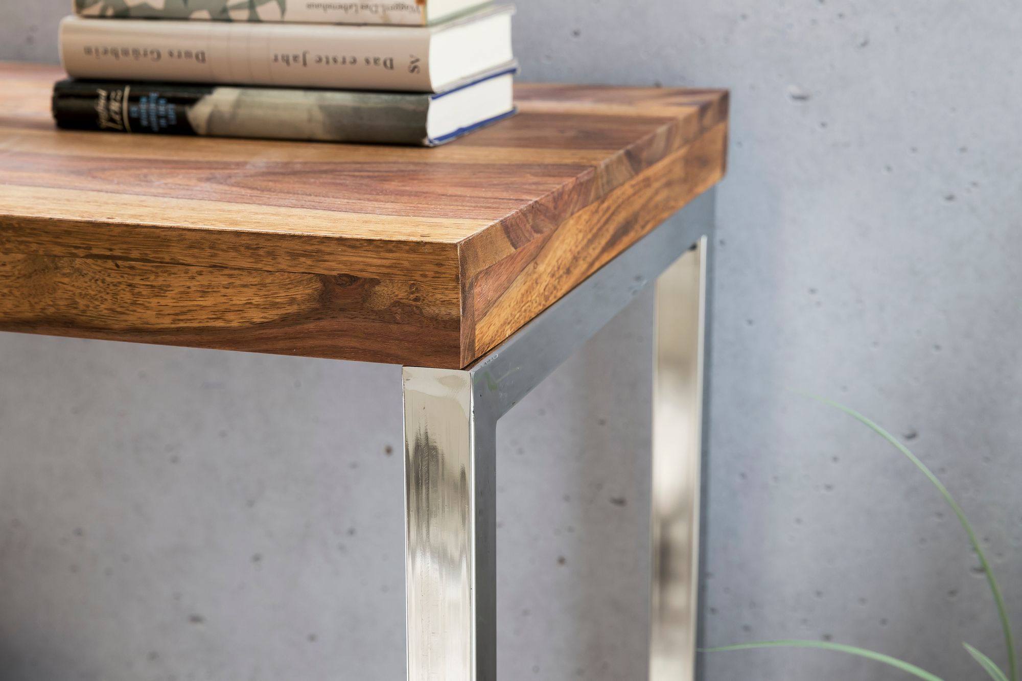 Konsolentisch Holz Massiv 120 x 45 Wandtisch Konsole Computertisch Schreibtisch – Ansicht 5
