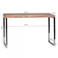 Konsolentisch Holz Massiv 120 x 45 Wandtisch Konsole Computertisch Schreibtisch – Ansicht 2