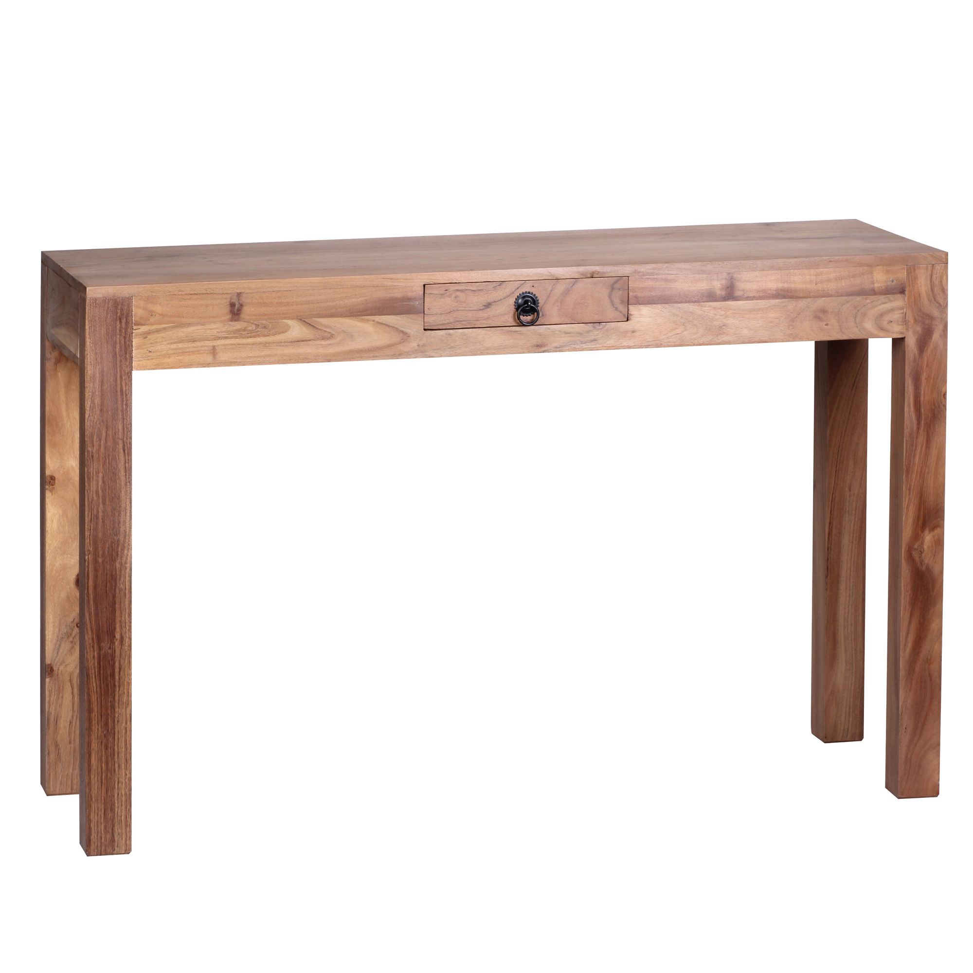 Konsolentisch Holz Massiv Wandtisch Konsole Anrichte 1 Schublade Schreibtisch – Ansicht 6