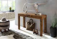 Konsolentisch Holz Massiv Wandtisch Konsole Anrichte 1 Schublade Schreibtisch – Ansicht 2