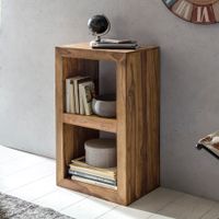 FineBuy Standregal Massivholz 88cm Holzregal Naturprodukt Beistelltisch Landhaus – Ansicht 1