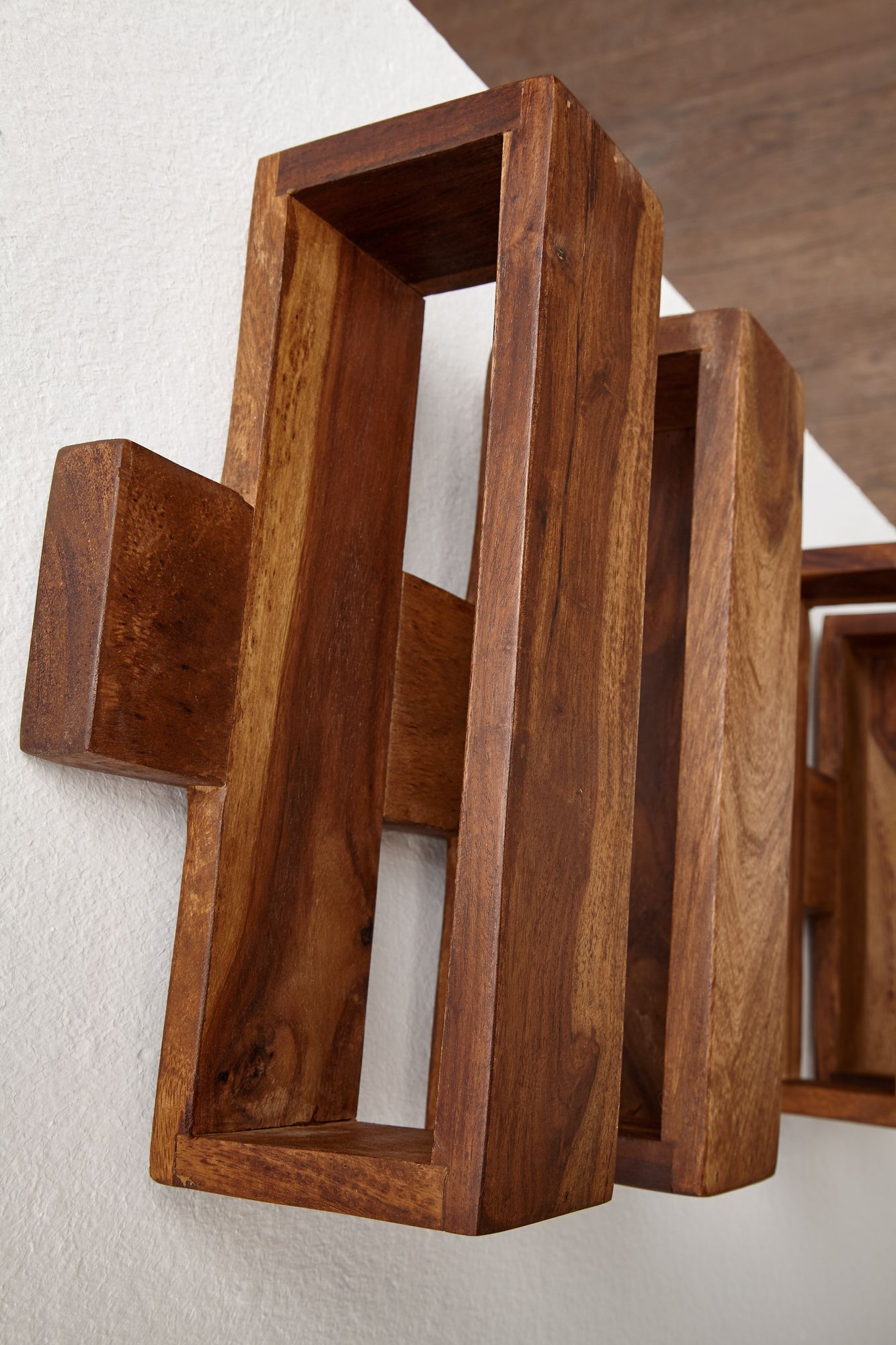 FineBuy Zeitungsständer Massivholz Zeitschriftenständer Prospekthalter Landhaus – Ansicht 5