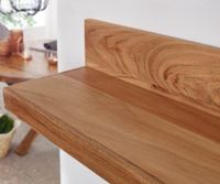 FineBuy Wandregal Massivholz Akazie Holzregal Landhausstil Wandboard Hängeregal – Ansicht 4