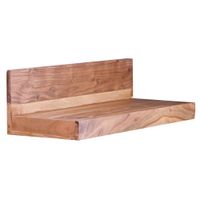 FineBuy Wandregal Massivholz Akazie Holzregal Landhausstil Wandboard Hängeregal – Ansicht 6