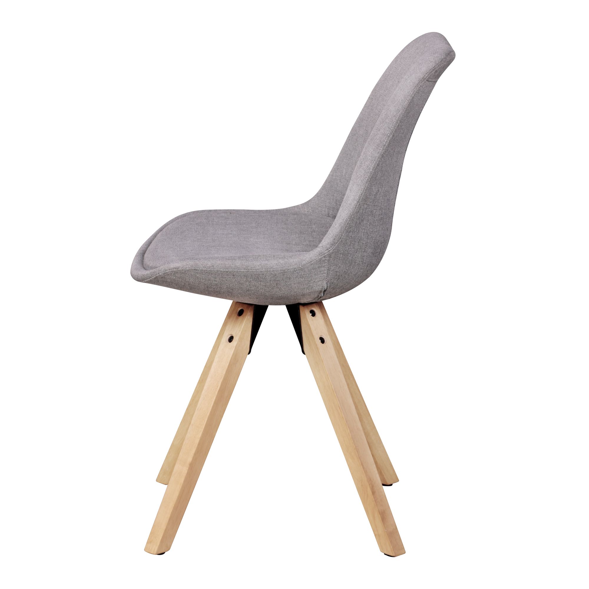FineBuy 2er Set Esszimmerstühle Retro Stuhl Küchenstühle Stoff Stühle – Ansicht 9