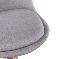 FineBuy 2er Set Esszimmerstühle Retro Stuhl Küchenstühle Stoff Stühle – Ansicht 7
