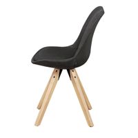 FineBuy 2er Set Esszimmerstühle Retro Stuhl Küchenstühle Stoff Stühle – Ansicht 9