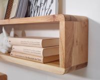 FineBuy 3er Set Wandregale Massivholz Holzregal Landhaus Wandboard Naturprodukt – Ansicht 5