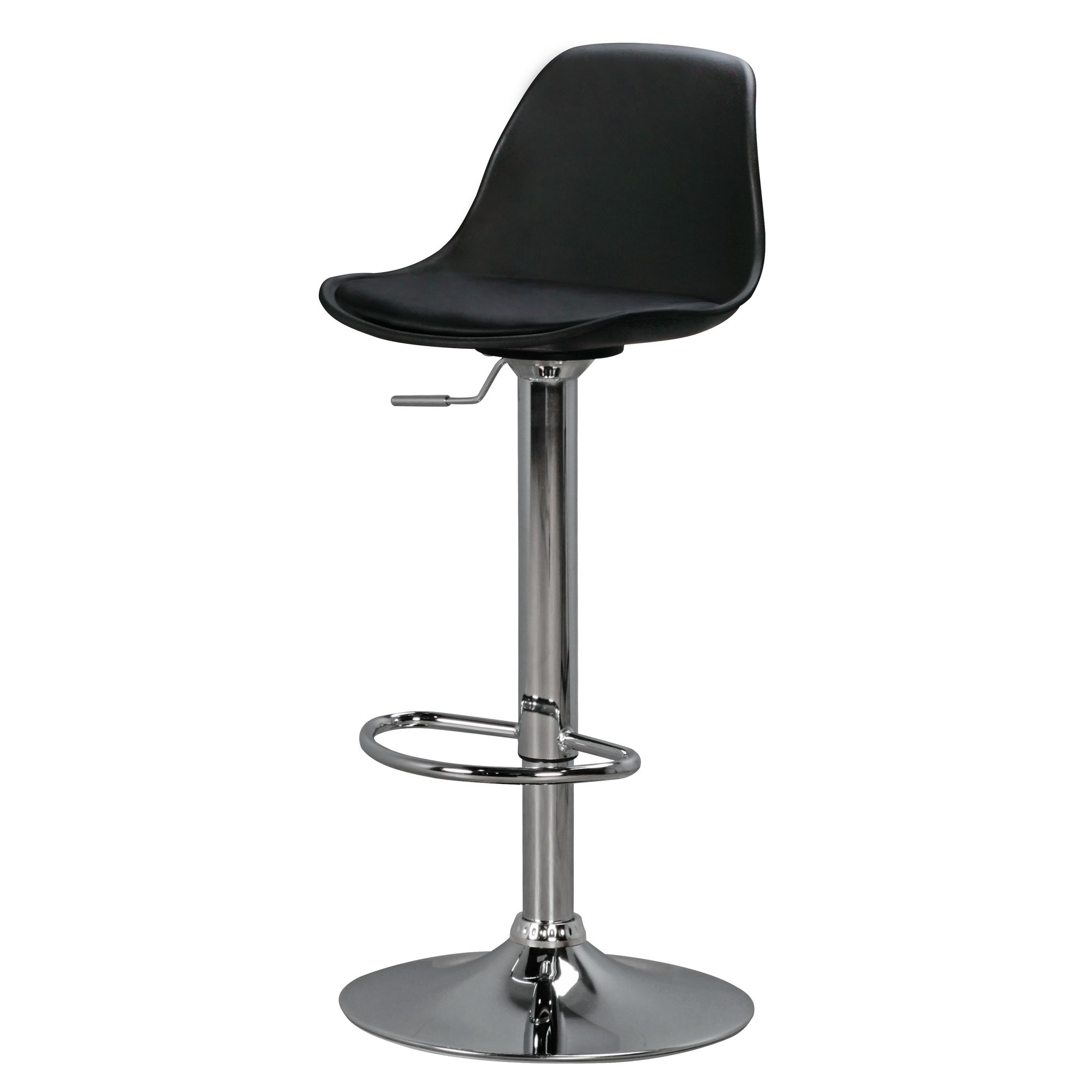 FineBuy Barhocker mit Lehne Sitzhocker Höhenverstellbar Barstuhl Hocker Modern – Ansicht 2