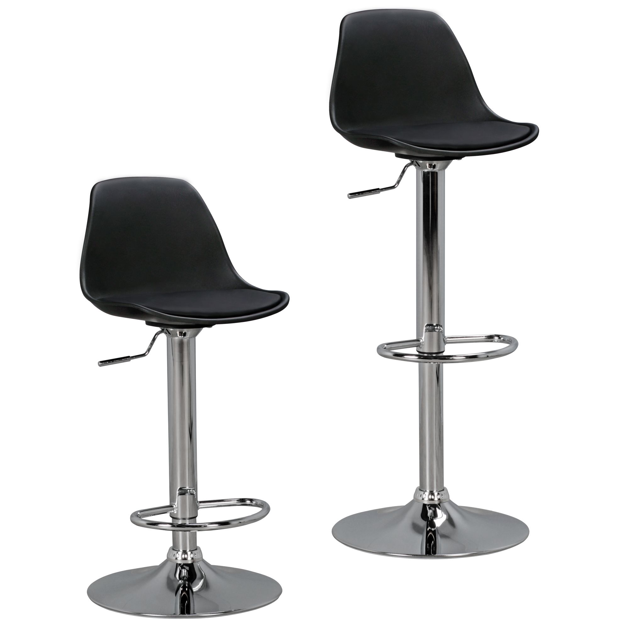 FineBuy Barhocker mit Lehne Sitzhocker Höhenverstellbar Barstuhl Hocker Modern – Ansicht 4