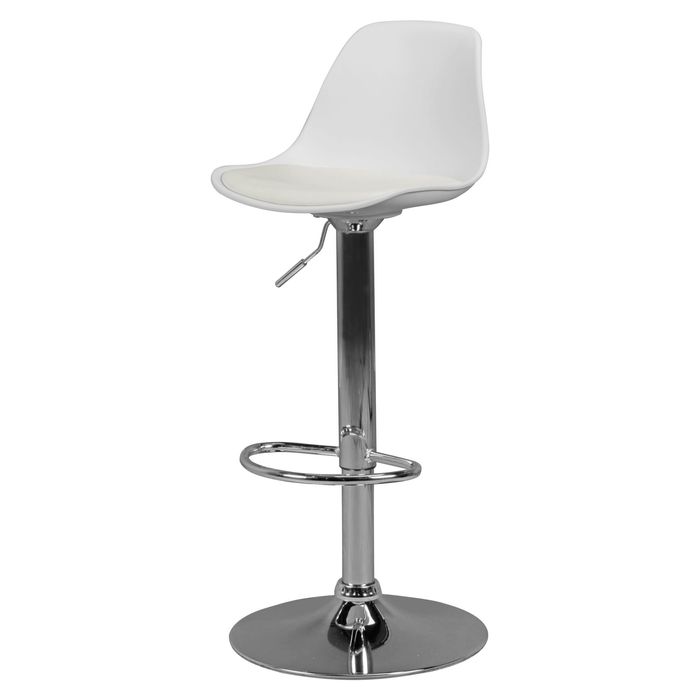 FineBuy Barhocker mit Lehne Sitzhocker Höhenverstellbar Barstuhl Hocker Modern – Maßzeichnung