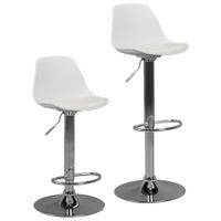 FineBuy Barhocker mit Lehne Sitzhocker Höhenverstellbar Barstuhl Hocker Modern – Ansicht 5