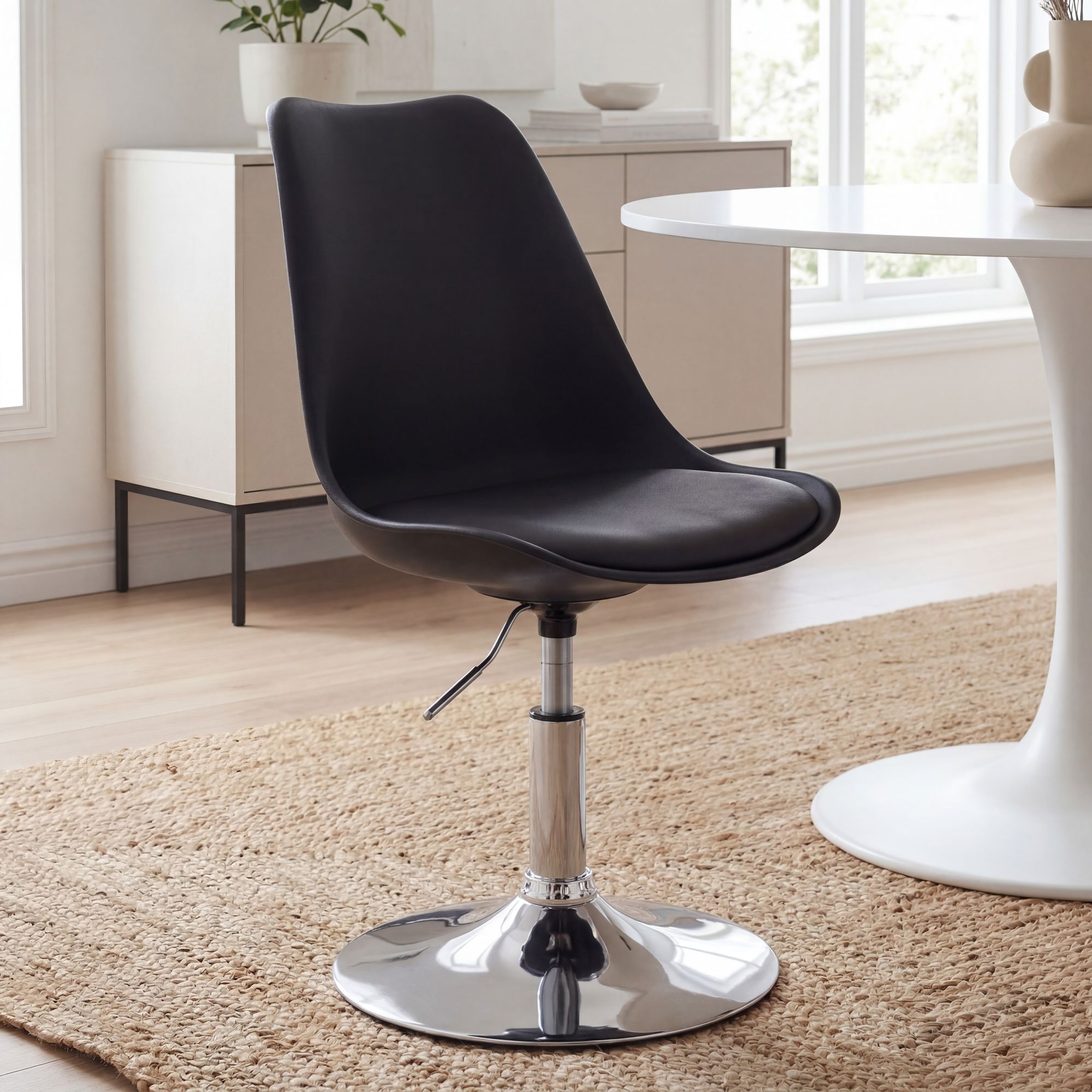 Drehsessel Höhenverstellbar Design Drehstuhl Esszimmerstuhl Drehbar Sessel – Ansicht 1