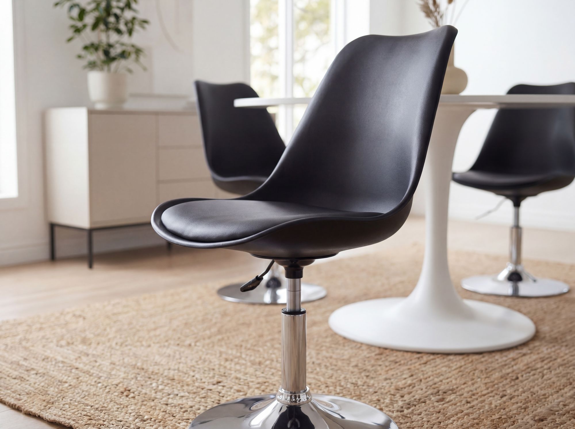 Drehsessel Höhenverstellbar Design Drehstuhl Esszimmerstuhl Drehbar Sessel – Ansicht 4
