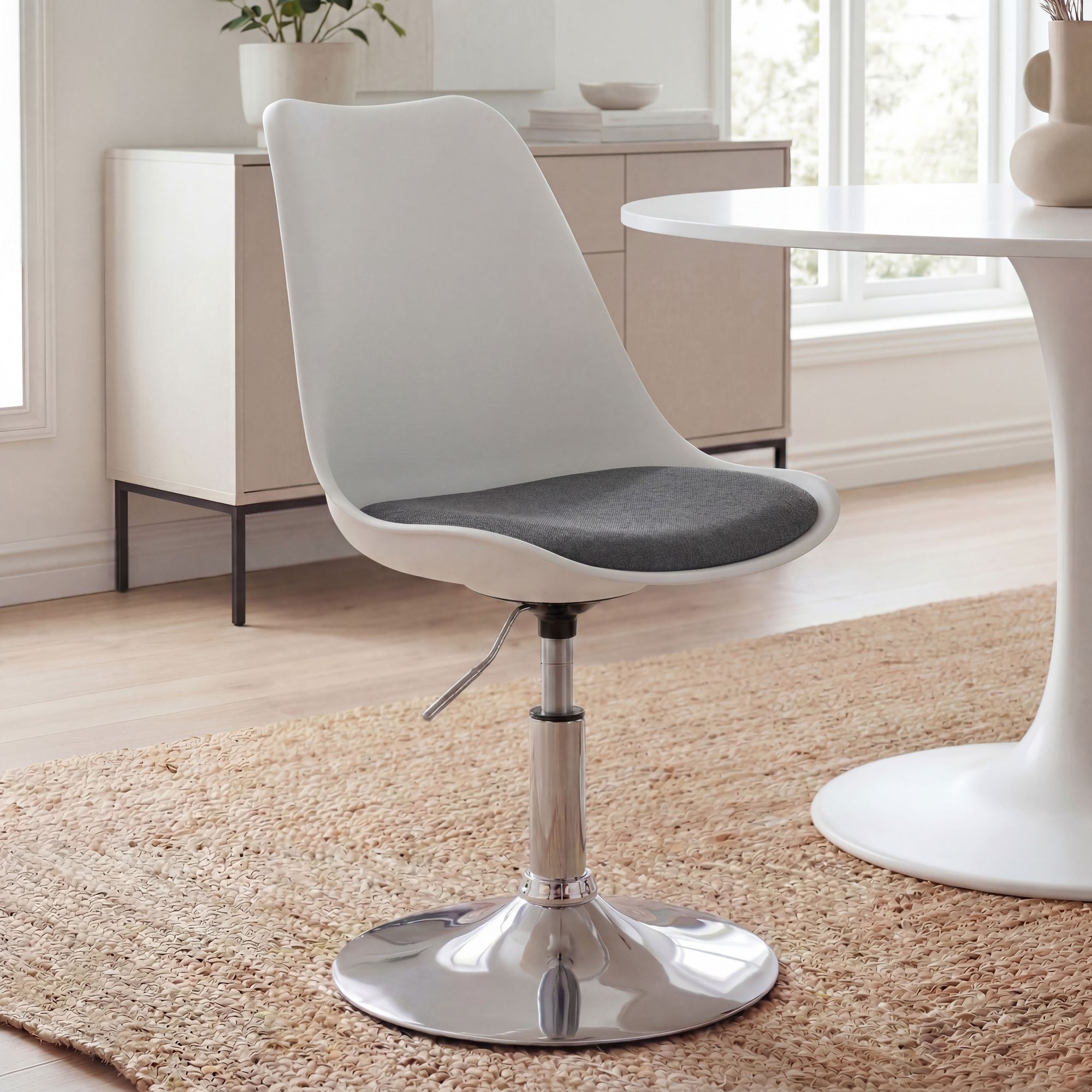 Drehsessel Höhenverstellbar Design Drehstuhl Esszimmerstuhl Drehbar Sessel – Ansicht 1