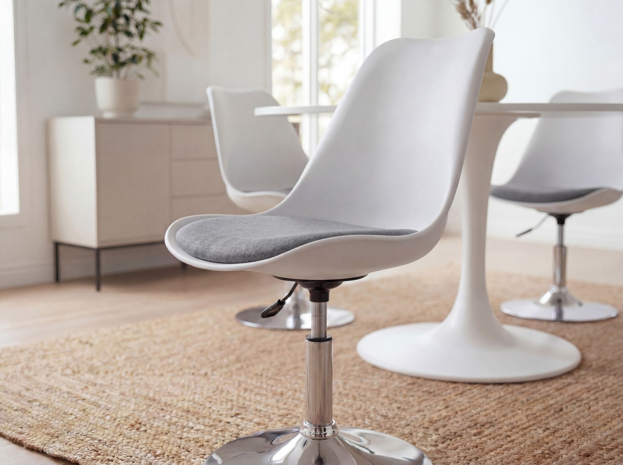 Drehsessel Höhenverstellbar Design Drehstuhl Esszimmerstuhl Drehbar Sessel – Ansicht 4