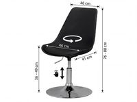 Drehsessel Höhenverstellbar Design Drehstuhl Esszimmerstuhl Drehbar Sessel – Ansicht 3