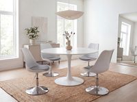 Drehsessel Höhenverstellbar Design Drehstuhl Esszimmerstuhl Drehbar Sessel – Ansicht 2