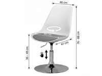Drehsessel Höhenverstellbar Design Drehstuhl Esszimmerstuhl Drehbar Sessel – Ansicht 3