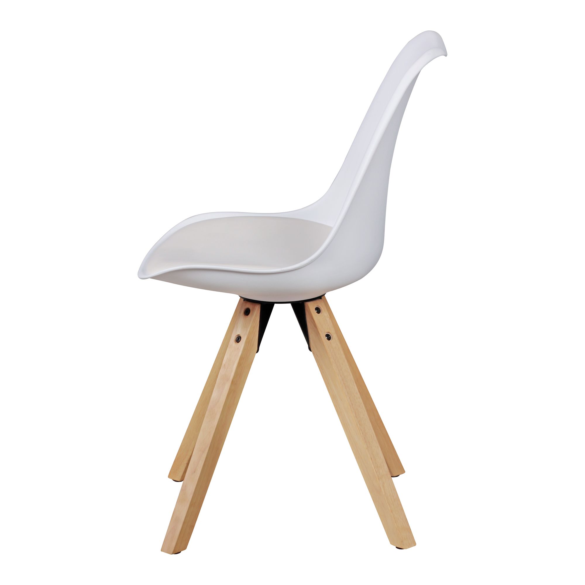 FineBuy 2er Set Retro Esszimmerstuhl Kunstleder Essstuhl Küchenstuhl Rückenlehne – Ansicht 9