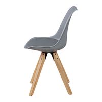 FineBuy 2er Set Retro Esszimmerstuhl Kunstleder Essstuhl Küchenstuhl Rückenlehne – Ansicht 9