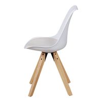 FineBuy 2er Set Retro Esszimmerstuhl Kunstleder Essstuhl Küchenstuhl Rückenlehne – Ansicht 9