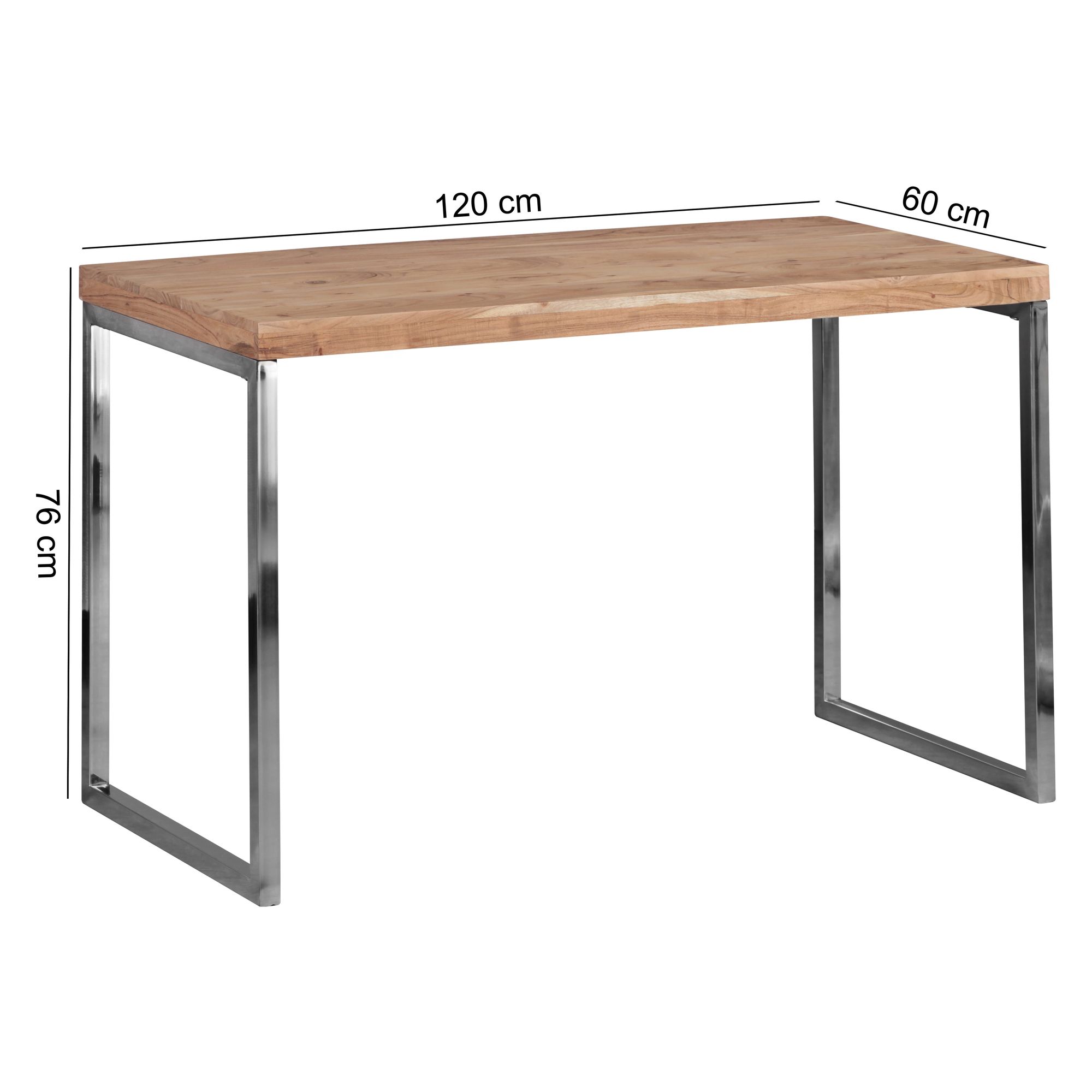 FineBuy Massivholz Schreibtisch Anrichte Computertisch Konsolentisch – Ansicht 3
