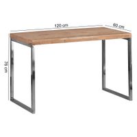 FineBuy Massivholz Schreibtisch Anrichte Computertisch Konsolentisch – Ansicht 3
