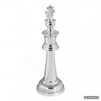 Große Schachfigur Aluminium Dekoration poliert Design Skulptur Dekofigur XXL – Ansicht 6