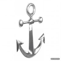 Anker Wanddeko Aluminium Silber 62x40cm Maritim Wanddeko Dekoanker Nautik – Ansicht 6