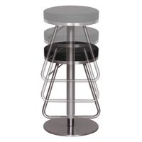 FineBuy Barhocker Edelstahl Design Barstuhl Tresenstuhl Modern Bistrohocker – Ansicht 5
