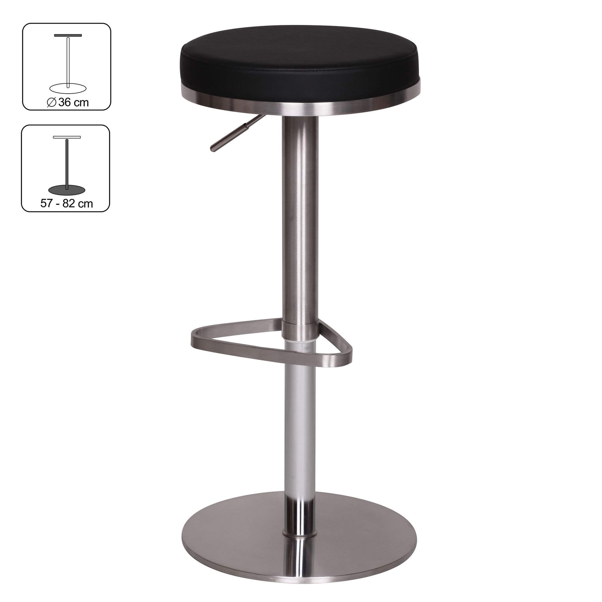Finebuy Barhocker Design Barstuhl Höhenverstellbar Tresenhocker Bistrohocker – Ansicht 2