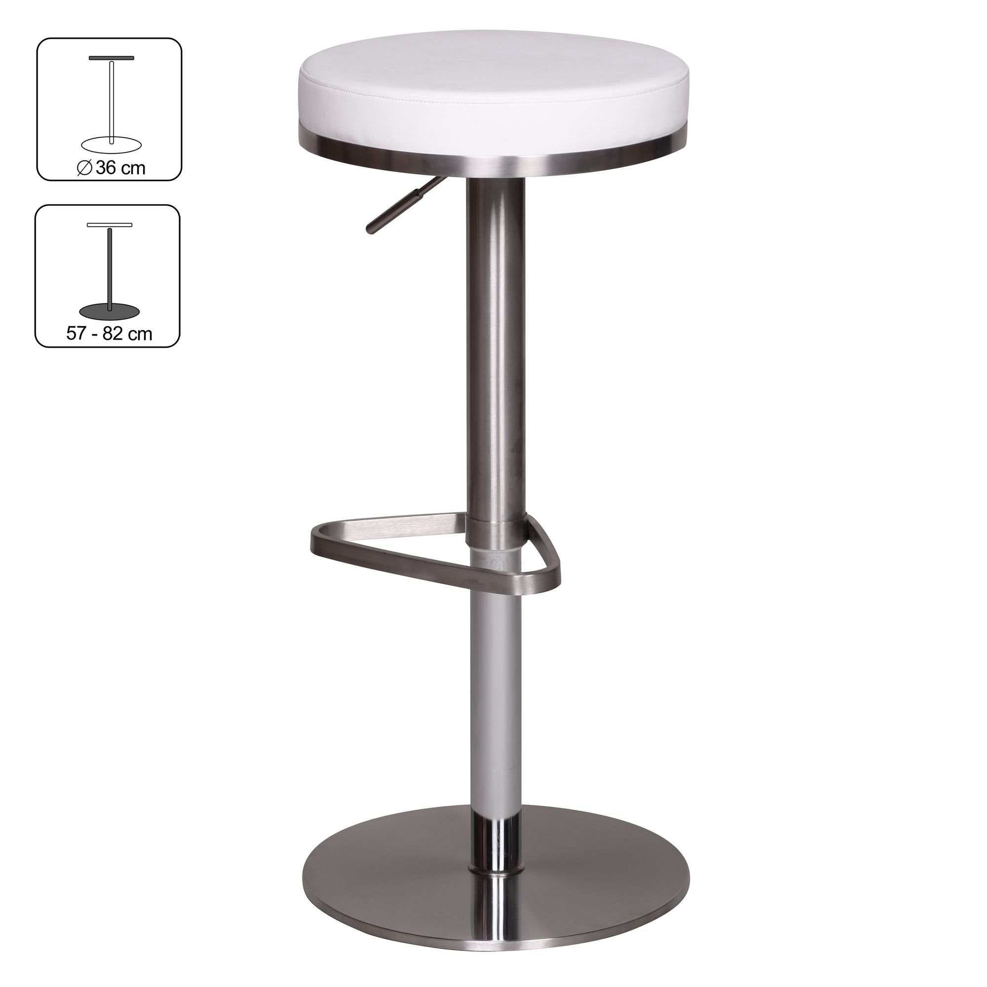 Finebuy Barhocker Design Barstuhl Höhenverstellbar Tresenhocker Bistrohocker – Ansicht 2