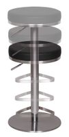 Finebuy Barhocker Design Barstuhl Höhenverstellbar Tresenhocker Bistrohocker – Ansicht 4