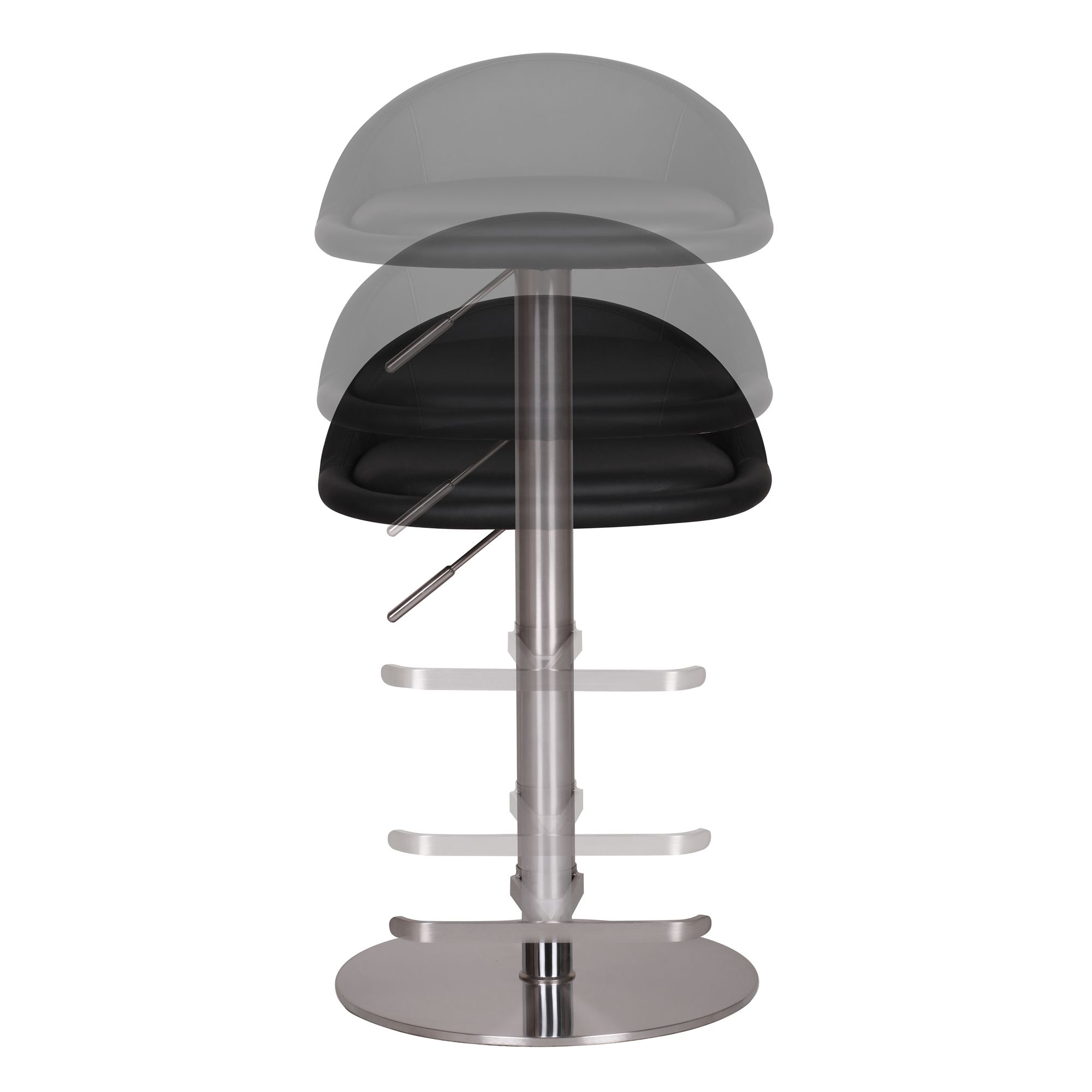 FineBuy Barhocker Edelstahl Barstuhl Tresenstuhl Design Bistrohocker Modern – Ansicht 5