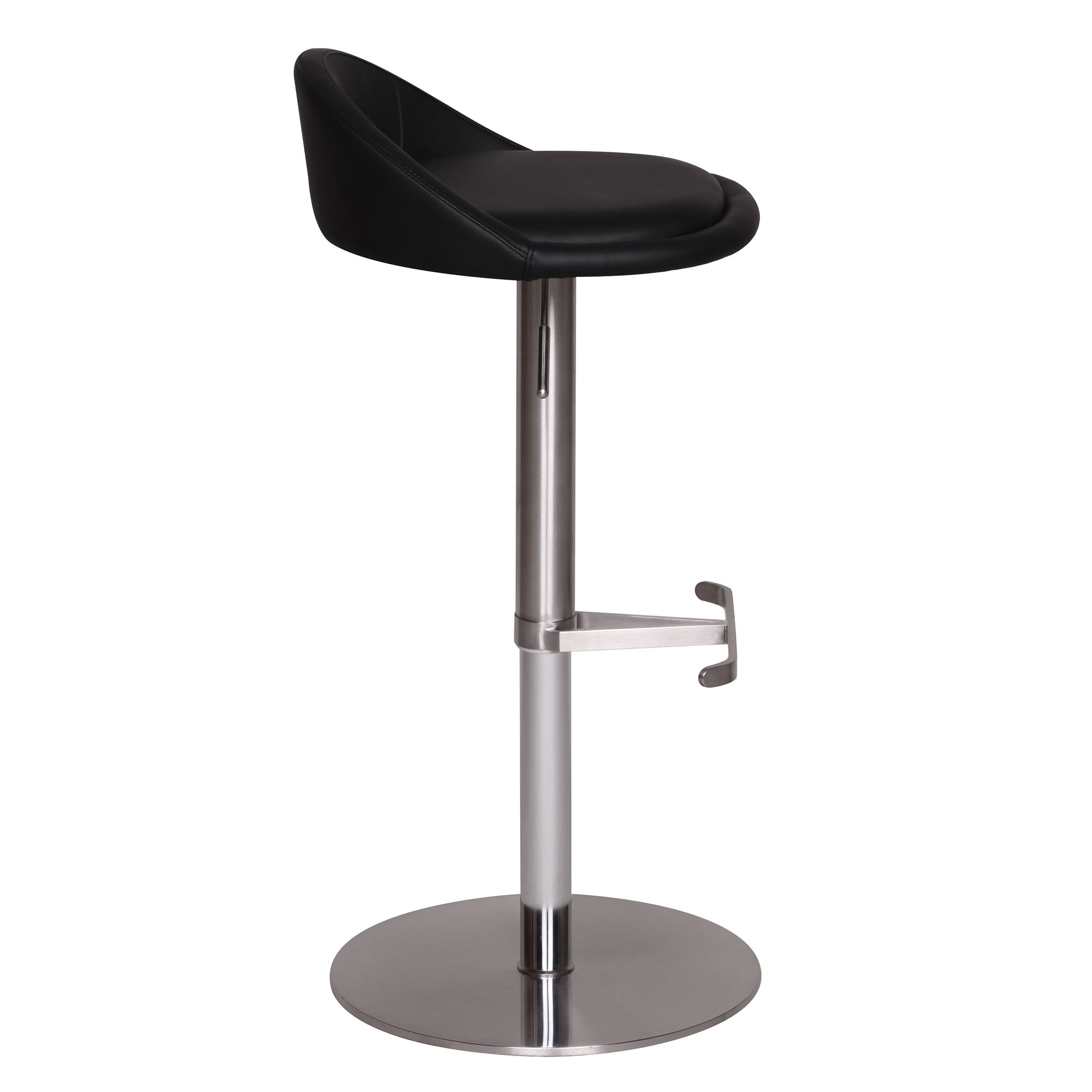 FineBuy Barhocker Edelstahl Barstuhl Tresenstuhl Design Bistrohocker Modern – Ansicht 3