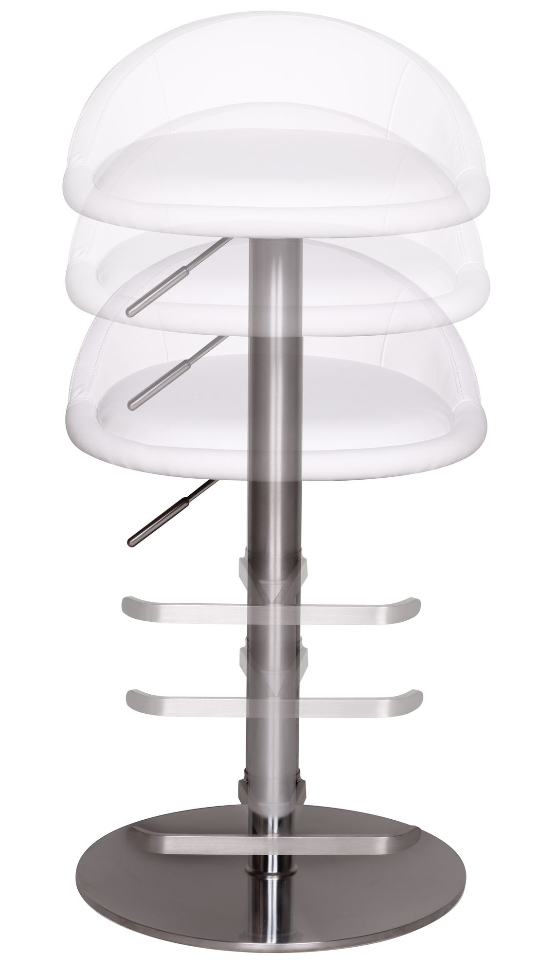 FineBuy Barhocker Edelstahl Barstuhl Tresenstuhl Design Bistrohocker Modern – Ansicht 4