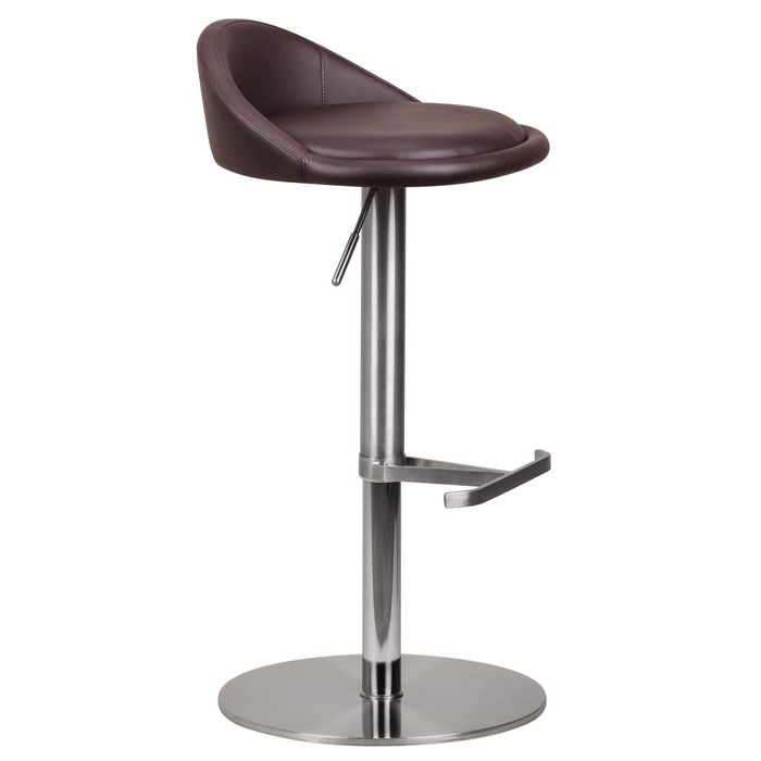 FineBuy Barhocker Edelstahl Barstuhl Tresenstuhl Design Bistrohocker Modern – Maßzeichnung