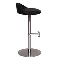 FineBuy Barhocker Edelstahl Barstuhl Tresenstuhl Design Bistrohocker Modern – Ansicht 3