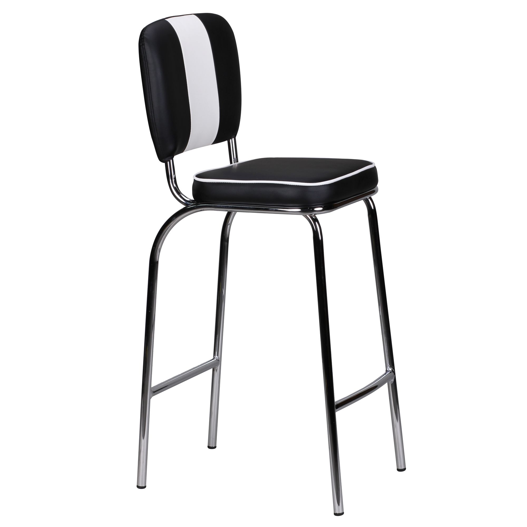 Barhocker American Diner Barstuhl 50er Jahre Retro Stuhl US Style Tresenstuhl – Ansicht 1