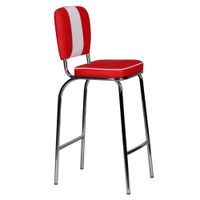Barhocker American Diner Barstuhl 50er Jahre Retro Stuhl US Style Tresenstuhl – Ansicht 1
