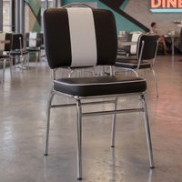 Esszimmerstuhl American Diner Stuhl 50er Jahre Retro Möbel Stuhl Bistro Essstuhl – Ansicht 1