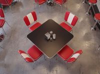 Esszimmerstuhl American Diner Stuhl 50er Jahre Retro Möbel Stuhl Bistro Essstuhl – Ansicht 5